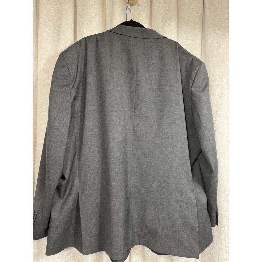 Stafford 60R Gray All Season Blazer Jacket Sport Suit Coat Wool Travel Big Tall - Picture 4 of 11